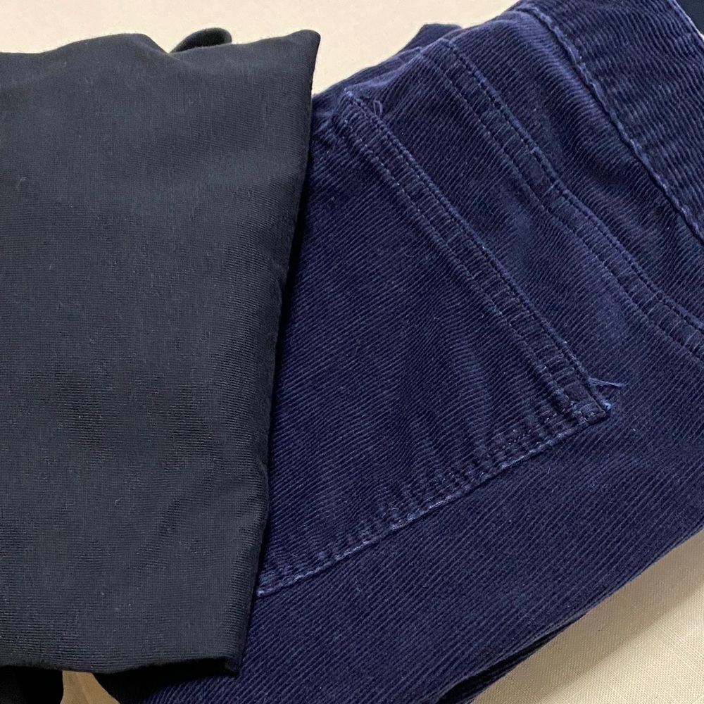 Talbots 10P Dark Blue Curvy Corduroy Straight Leg Pants. - Picture 11 of 11
